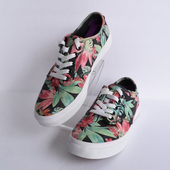 vans hawaiian floral shoes